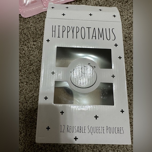 Reusable Baby Food Pouches - Pink and Mint - Picture 2 of 3